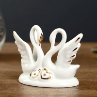 Фигурка под фарфор &laquo;2 лебедя изящество&raquo;, стразы, 10&times;5&times;9 см