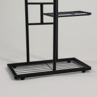 Подставка для цветов Greengo, 3 полки, 43 &times; 22 &times; 57 см, напольная, металл, чёрная