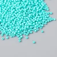 Бисер стекло 12/0 "Ярко-голубой" 15 гр