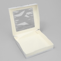 Кондитерская упаковка, коробка с ламинацией &laquo;Расцветай&raquo;, 20 х 20 х 4 см