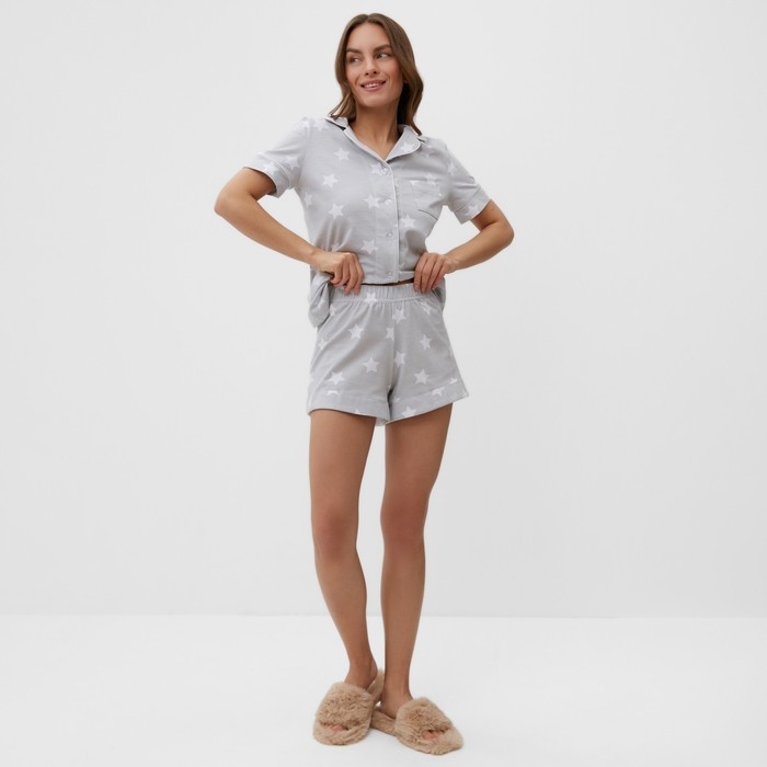 Пижама женская (рубашка и шорты) KAFTAN Пижама женская (рубашка и шорты) KAFTAN "Star" размер 40-42