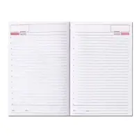 Ежедневник недатированный А5, 160 листов "Небраска", перфорация углов, чёрный