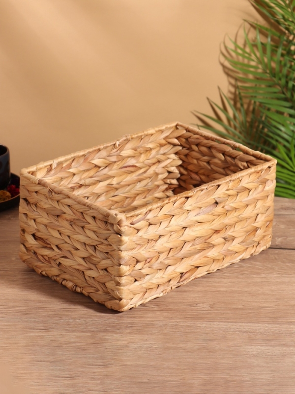 Корзина плетеная 31x21x14 см, водный гиацинт