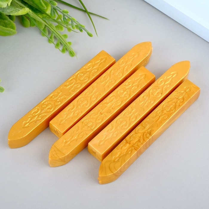 Сургуч для печати Сургуч для печати "Золотой" набор 5 шт 9х1х1 см