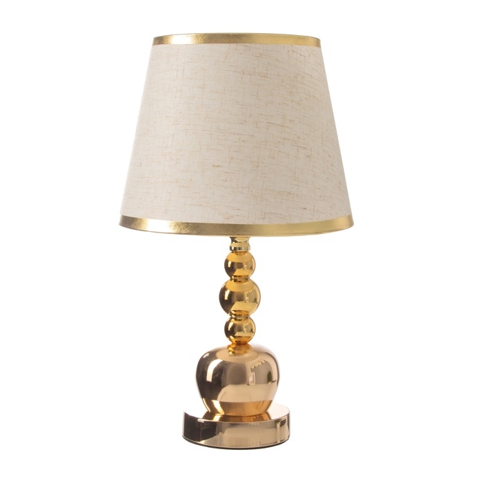 Лампа настольная "Формула" 1х40Вт Е27 золото 22х22х36см