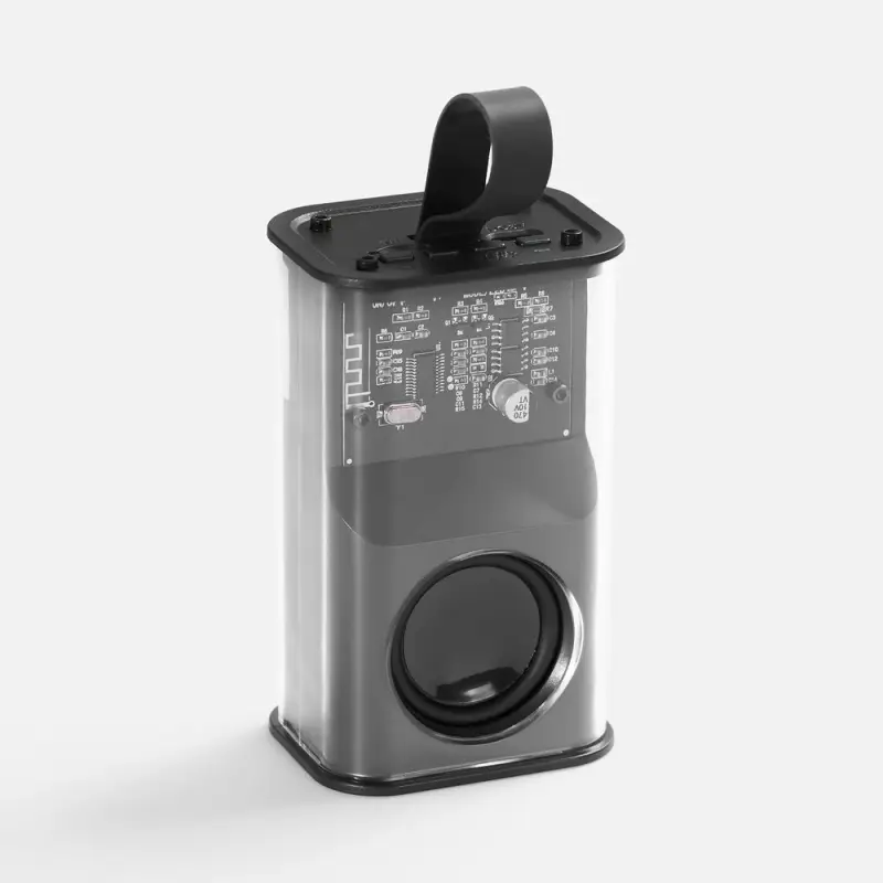 Bluetooth-колонка с подсветкой Groove, серая