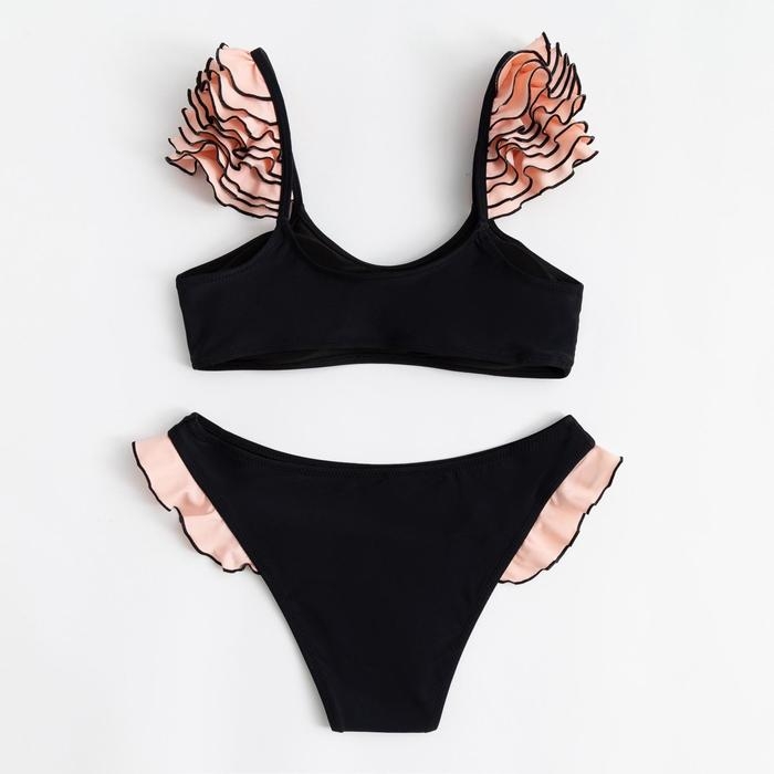 Купальник женский раздельный MINAKU Купальник женский раздельный MINAKU "Carmen", размер 48, цвет розово-чёрный