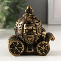 Шкатулка "Карета золотая" 11х10х6 см