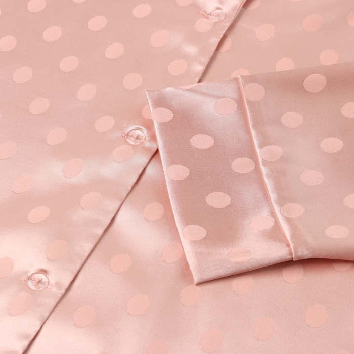 Пижама женская (рубашка и брюки) KAFTAN Пижама женская (рубашка и брюки) KAFTAN "Горох" цвет розовый, размер 44-46