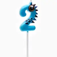 Свеча для торта цифра 2 &laquo;Зверюшка&raquo;, 5 см