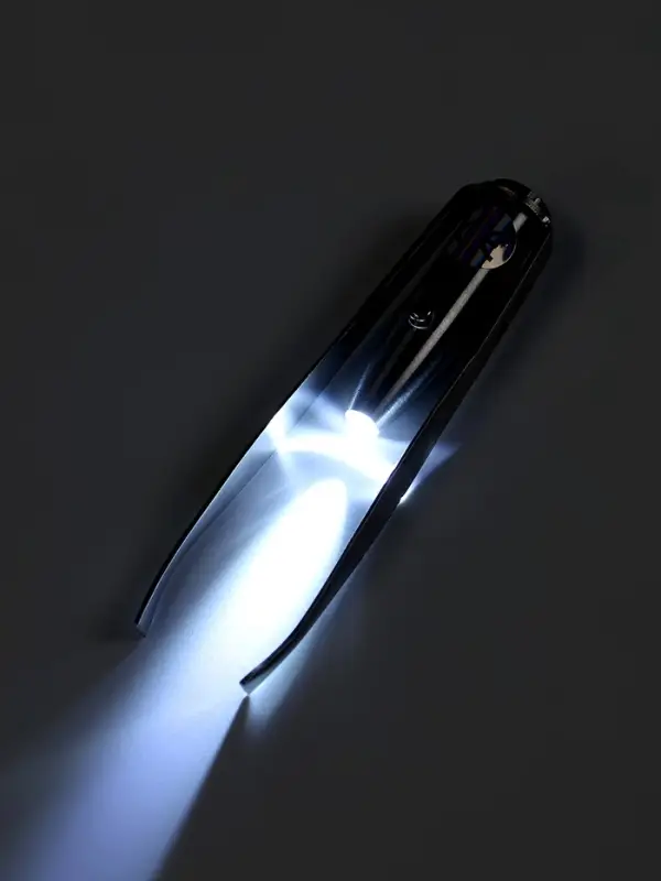 Пинцет LP-02, косметический, подсветка, батарейки в комплекте