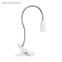 Патрон на гибкой ножке под лампу E27, 40 см, с выкл., белый, 220В