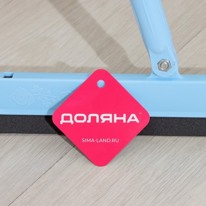 Водосгон для пола Доляна, черенок из нержавеющей стали 90 см, рабочая часть 34&times;2,5 см