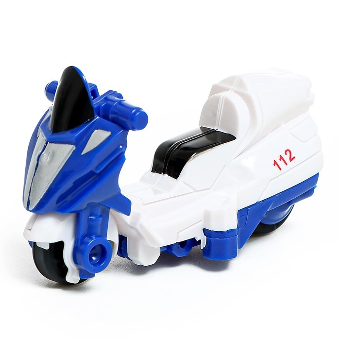 Робот &laquo;Полицейский вертолёт&raquo;, трансформируется, собирается из 3-х машинок