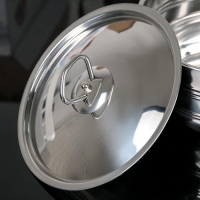 Набор кастрюль из нержавеющей стали &laquo;Ясмин&raquo;, 4 кастрюли: 2 л, 2,7 л, 3,5 л, 4,5 л, d=17/19/21/23 см, металлические крышки, индукция