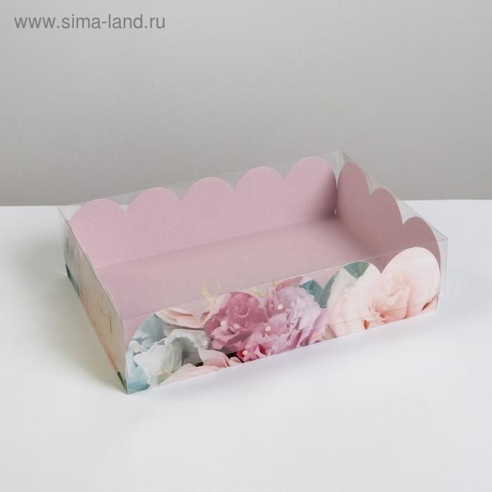 Коробка для печенья, кондитерская упаковка с PVC крышкой, «Прекрасные грёзы», 20 х 30 х 8 см Коробка для печенья, кондитерская упаковка с PVC крышкой, «Прекрасные грёзы», 20 х 30 х 8 см