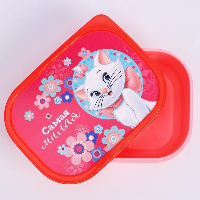 Ланч-бокс прямоугольный, 500 мл, Кошечка Мари Ланч-бокс прямоугольный, 500 мл, Кошечка Мари "Самая милая"
