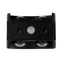 Светильник фасадный &laquo;Полусфера&raquo;, FSD-009, 4Вт, 3000К, 2 луча, IP65, 220 В, металл, черный