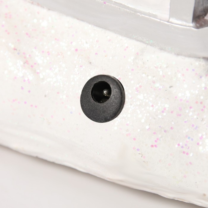 Светодиодная фигура &laquo;Вертолёт с Дедом Морозом&raquo; 31.5 &times; 18 &times; 18 см, полистоун, батарейки ААх3 (не в комплекте), USB, свечение мульти