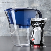 Фильтр-кувшин &laquo;аквафор-аквамарин&raquo;, 3,8 л, цвет синий