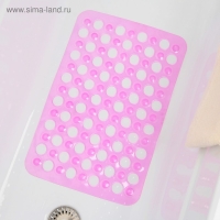 Коврик противоскользящий в ванну на присосках Доляна &laquo;Попурри&raquo;, 31&times;48 см, цвет МИКС