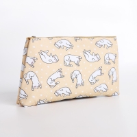 Косметичка на молнии, цвет жёлтый