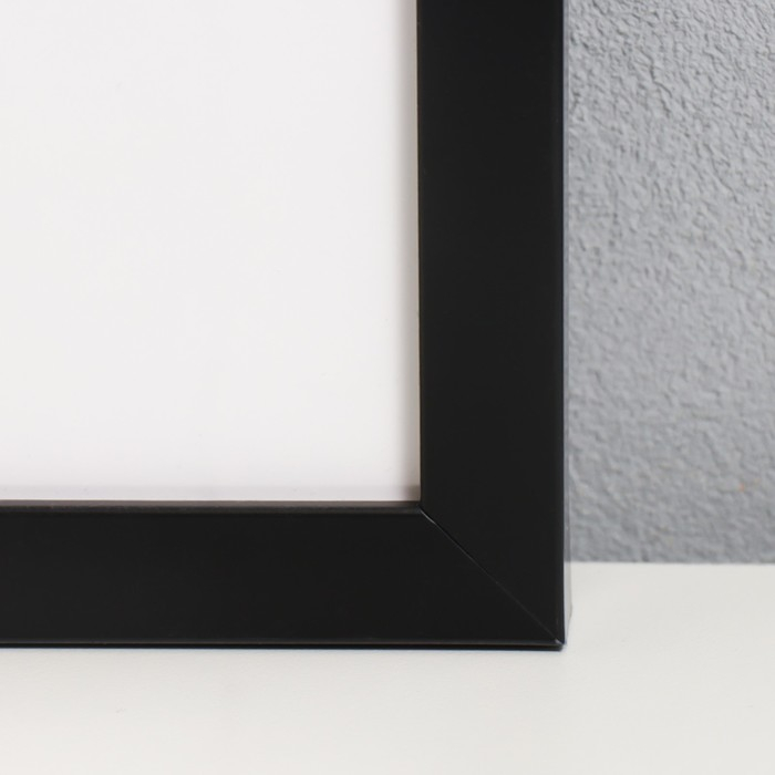 Фоторамка пластик "МИРАМ" 42х59,4 см, (А2) 641877, чёрный (пластиковый экран)