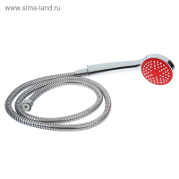 Cмеситель для ванны Accoona A7182N, двухрычажный, красный/хром Cмеситель для ванны Accoona A7182N, двухрычажный, красный/хром