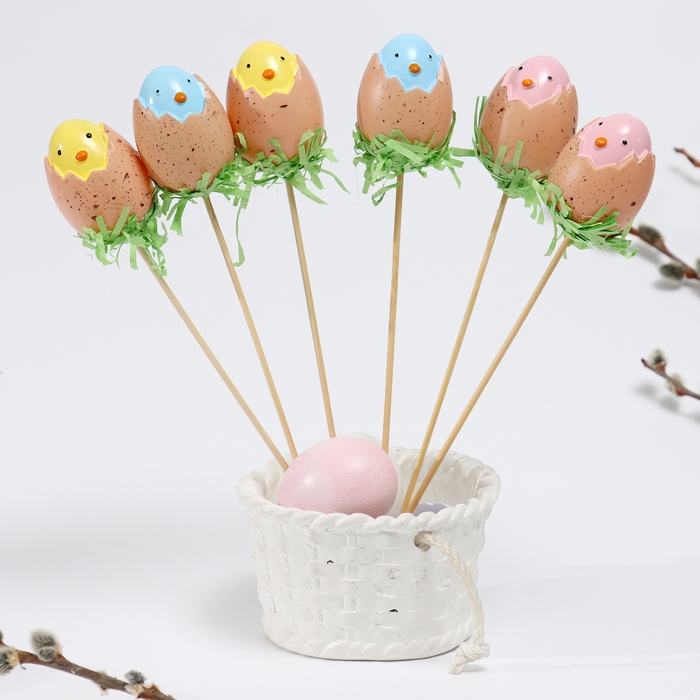 Пасхальный набор «Декор на палочке. Птенчики» 5,5 × 17,5 × 30 см Пасхальный набор «Декор на палочке. Птенчики» 5,5 × 17,5 × 30 см