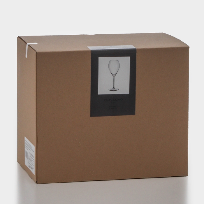 Набор стеклянных бокалов для вина «Брависсимо», 360 мл, 6 шт Набор стеклянных бокалов для вина «Брависсимо», 360 мл, 6 шт