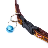 Ошейник двухслойный с фастексом "Косточки и лапки", 30 х 1 см, коричневый Ошейник двухслойный с фастексом "Косточки и лапки", 30 х 1 см, коричневый