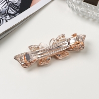 Заколка-автомат для волос "Венди блеск" бабочка, 9 см, золото Заколка-автомат для волос "Венди блеск" бабочка, 9 см, золото