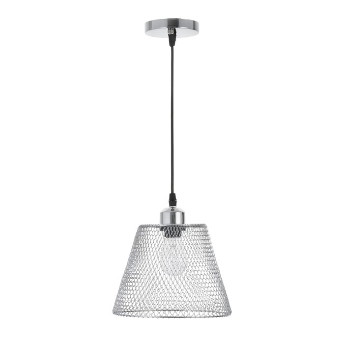 Светильник BayerLux "Фиш" Е27 40Вт хром 20х20х16-116см