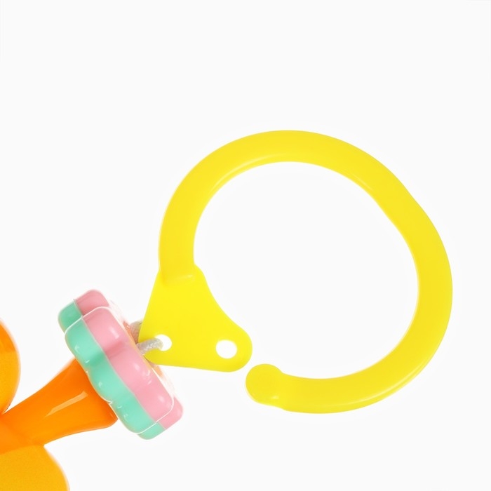 Растяжка на коляску/кроватку &laquo;Слоник&raquo;, 3 игрушки с погремушками, цвет МИКС, Крошка Я