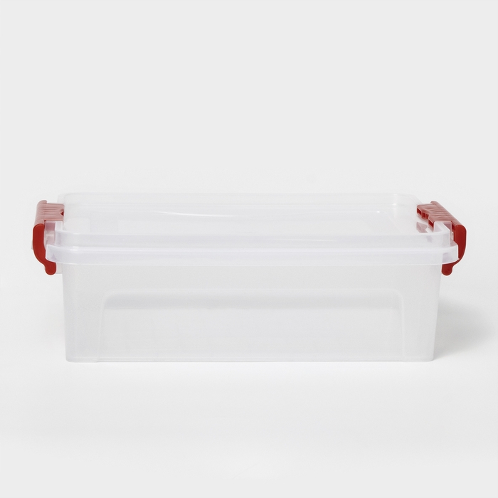 Контейнер для хранения с крышкой, 3,6 л, 31&times;20&times;9 см, цвет прозрачный
