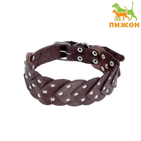 Ошейник кожаный чешуйчатый 60 х 3,5 см, ОШ 43-56 см, микс цветов Ошейник кожаный чешуйчатый 60 х 3,5 см, ОШ 43-56 см, микс цветов