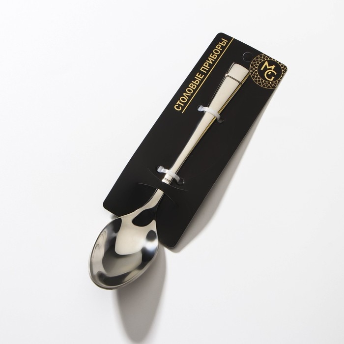 Ложка чайная из нержавеющей стали Magistro &laquo;Виконт&raquo;, длина 17 см, цвет серебряный