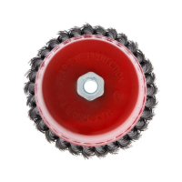 Щетка металлическая для УШМ ЛОМ, крученая проволока, "чашка", М14, 150 мм Щетка металлическая для УШМ ЛОМ, крученая проволока, "чашка", М14, 150 мм