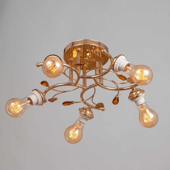 Люстра "Грета" бп 5х40Вт Е27 Золото МОДЕЛЬ: 2600553