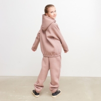 Худи для девочки MINAKU: Basic Line KIDS, цвет тёмно-бежевый, рост 134 Худи для девочки MINAKU: Basic Line KIDS, цвет тёмно-бежевый, рост 134