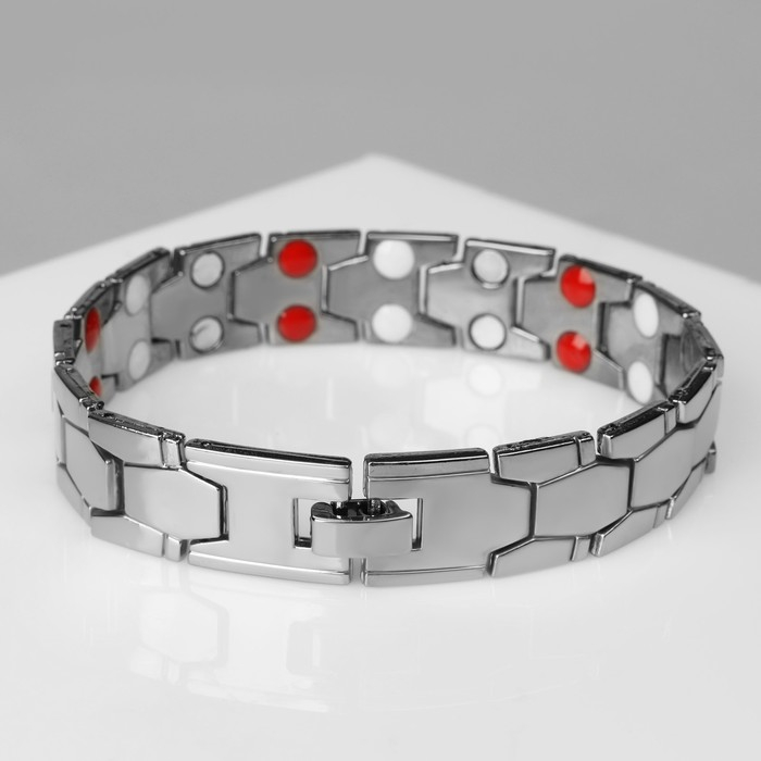 Браслет мужской &laquo;Атлант&raquo; змей, цвет серебро, 22,5 см