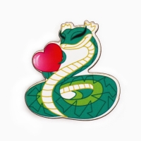 Значок новогодний &laquo;Чудесной девочке&raquo; 3,5 х 3,7 см