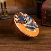 Сувенирный музыкальный инструмент "Калимба круглая" 15х14,5х8 см Сувенирный музыкальный инструмент "Калимба круглая" 15х14,5х8 см