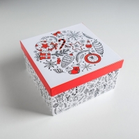 Набор подарочных коробок 3 в 1 &laquo;С Новым годом&raquo;, 18 х 18 х 10‒22 х 22 х 12 см, Новый год