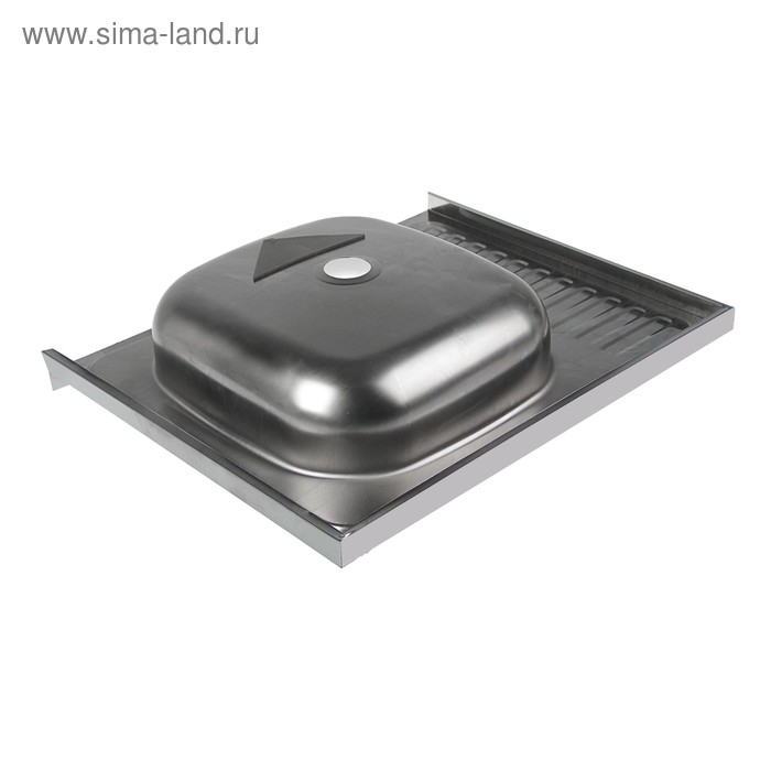 Мойка кухонная Мойка кухонная "Владикс", накладная, без сифона, 60х50 см, правая, нержавеющая сталь 0.4 мм