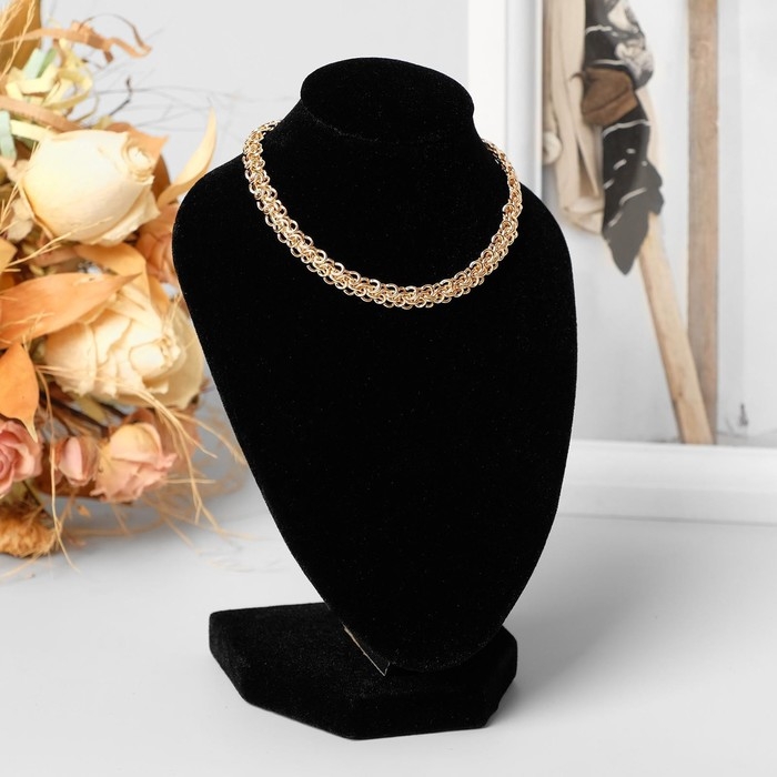 Бюст для украшений, 10×9×15 см, h=15 см, цвет чёрны Бюст для украшений, 10×9×15 см, h=15 см, цвет чёрны