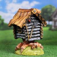 Садовая фигура "Избушка на курьих ножках" 32х23х21см Садовая фигура "Избушка на курьих ножках" 32х23х21см