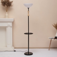 Торшер "Клаудия" 1х15Вт Е27 со столиком черный 29х29х150см Торшер "Клаудия" 1х15Вт Е27 со столиком черный 29х29х150см