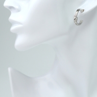 Набор 4 предмета: 3 пары серьги, 1 браслет &laquo;Блеск&raquo; фонд, цвет белый в серебре