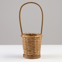 Корзина плетеная, 10,5 x 7 x 10/25,5 см, коричневая, ротанг Корзина плетеная, 10,5 x 7 x 10/25,5 см, коричневая, ротанг